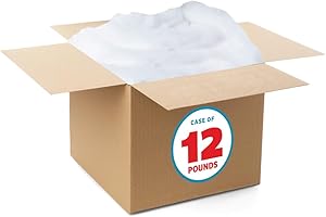Fairfield The Original Poly-Fil, Premium Polyester Fiber Fill, Soft Pillow Filler, Stuffing for Stuffed Animals, Toys, Cloud Decorations, and More, Machine-Washable, 12 lb Box