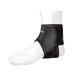 Shock Doctor Ankle Sleeve with Compression Fit (Black, Large)