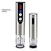 Brewberry Premium Stainless Steel Electric Wine Bottle Opener with Foil Cutter, Charging Stand, LED Temperature Display and Vacuum Sealer For Wine Preserver