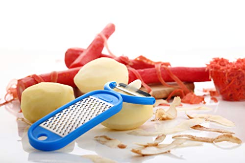 Signoraware-2-in-1-Grater-cum-Peeler-Steel-for-cheese-and-Vegetables-Set-of-1-Blue