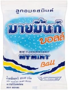 My Mint, Ball, Mint Flavour Candy, 89.6 g (Pack of 3 units) / Beststore by KK