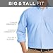 IZOD mens Big and Tall Long Sleeve Stretch Performance Tattersal button down shirts, American Dream, 3X-Large Big US