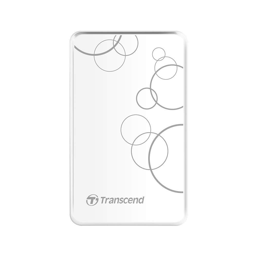 Transcend 2 TB StoreJet 25A3, 2.5 Inch, USB 3.1, micro USB, External Hard Drive - White
