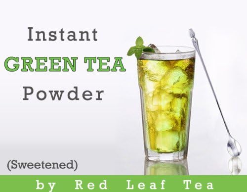 RedLeafTea, Instant Green Tea (16oz) โ โ All Natural Ingredients โ Lightly Sweetened