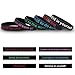 36 Pieces Inspirational Silicone Bracelets Motivational Rubber Wristbands Stretch Rubber Bracelets for Men and Women