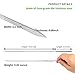 Kabob Skewers(Set of 20), 14'' Shish Kebab Skewers 304 Stainless Steel BBQ Barbecue Skewers Flat Metal Grilling Skewers, Reusable BBQ Sticks with Portable Storage Tube