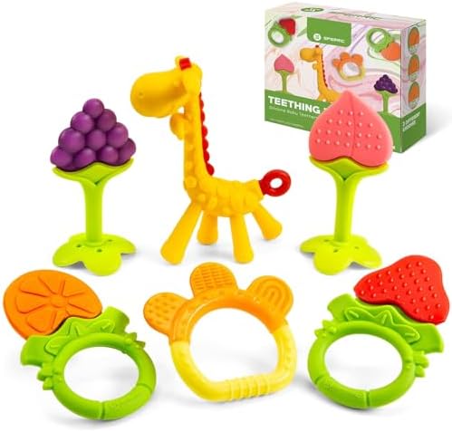 Teethers for Babies 0-6 Months Newborn Infant Baby Teething Toys