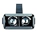 SUNNYPEAK Plastic Google Cardboard with 3D Virtual Reality Glasses & Adjustable Focal Distance for iPhone, Samsung, Nexus, HTC, Moto, LG Select Smartphones with QR Code (Black, with Magnet)