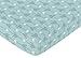 Fitted Crib Sheet for Turquoise Blue and Gray Earth and Sky Baby/Toddler Bedding - Arrows Print