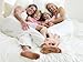Mezzati Brushed Microfiber Bed Sheet Set - Ultra Soft and Lightweight for Ultimate Sleep Comfort, Wrinkle Free and Color Fade Resistant, 4 Piece Set (Peach,Queen Size)