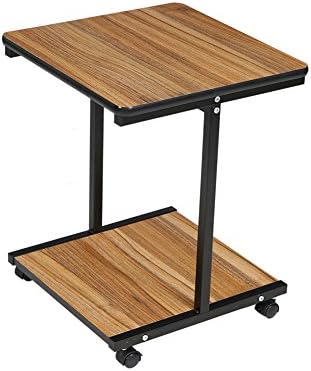 End Tables Coffee Table Side Table with Wheels for Living Room Furniture(15.5"L x 15.5"W) from BARBALL