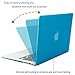 MOSISO Compatible with MacBook Air 13 inch Case (Models: A1369 & A1466, Older Version 2010-2017 Release), Protective Plastic Hard Shell Case & Keyboard Cover & Screen Protector, Aqua Blue