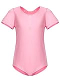 MAGIC TOWN Girls' Team Basic Short Sleeve Leotard