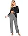 Ekouaer Womens Maternity Nursing Pajama Set Breastfeeding Nightgowns Pregnancy Sleepwear Set,Bblack,Medium