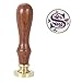 Yoption Initial Alphabet Wax Seal Stamp, Retro Letter S Sealing Wax Stamp Brass Head Wooden Handle for Wedding Party Invitation Envelopes