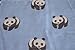 GERINLY Blue Scarfs For Women Panda Bear Shawl Wraps Gift For Animal Lovers