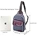 Qcute Canvas Sling Bag, Outdoor Sports Casual Chest Bags Satchel Shoulder Backpack for Men Women (Navy Blue)