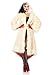 Leg Avenue Costumes Disney Cruella Satin Lined Faux Fur Coat with Tail Shawl Collar