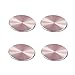 YIANERM 32x32MM Circular Car Mount Metal Plate For All Magnetic Car Mount Cellphone Holder Pack of 4 (4 Pack-Rose Gold)