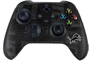 Skinit Decal Gaming Skin Compatible with Xbox Series X Controller - Officially Licensed NFL Detroit Lions Black & White Design