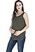 Smallshow Women's Maternity Nursing Tank Top Sleeveless Comfy Breastfeeding Clothes,Olive Green,X-Large