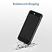 JETech Case for iPhone 8 Plus and iPhone 7 Plus, Protective Cover with Shock-Absorption and Carbon Fiber Design, Black