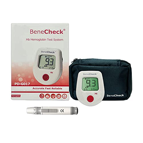 Home Hemoglobin Test Kit, Hemoglobin Test Meter Anemia Monitor Kit includes 1pc Hemoglobin