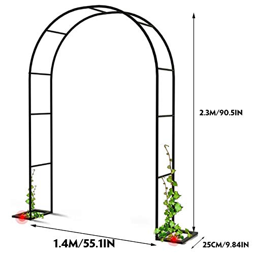 Outech 1,2 M 1,4 M 1,8 M Garten Torbogen Pergola, Metall Rosenbögen, Für Verschiedene Kletterpflanzen Hochzeit Garten… – Bild 8