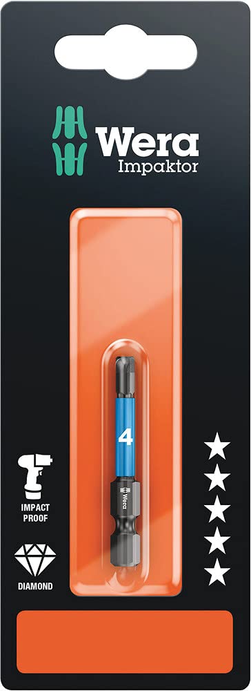 840/4 Impaktor Insert Bit Hex-Plus 4mm x 50mm Carded