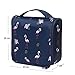 Ac.y.c Hanging Toiletry Bag-Travel Organizer Cosmetic Make up Bag case for Women Men Kit with Hanging Hook for vacation (Blue Flamingo)