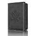 Passporr Cover for Men Women - Rfid Blocking Leather Passport Holder Travel Wallet for US Passport By Talent (Black)