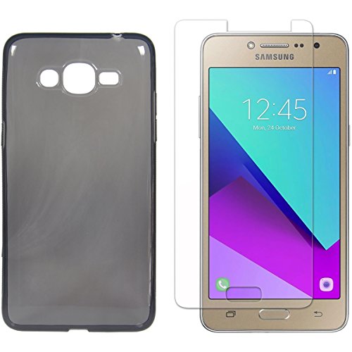 Capa + Película de Vidro - Samsung Galaxy J2 Prime - Antideslizante - Grafite