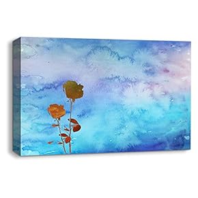 Canvas Wall Art Abstract Ink Storry World Painting Artwork for Home Prints Framed - 12x18 inches