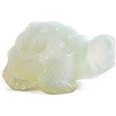 YGLINE Turtle Crystal Statue,1.5 Inches Hand Carved Pocket Animal Room Decor Gemstone