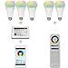 Mi-Light High power 1500lumens 2.4Ghz RF Remote And Touch Panel Control 12W Colour Changing Led Light Bulb Fully Dimmable Kelvin From Warm White 2700k To Cool White 6500k