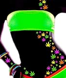 Blacklight Weed Body Stickers