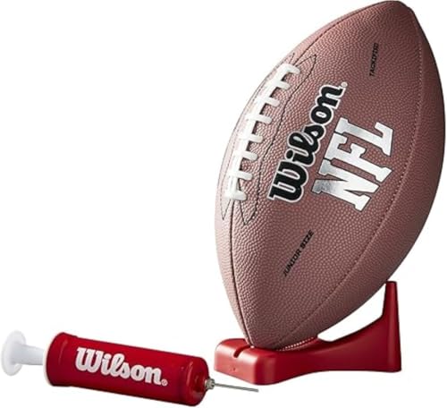 Mcukdae Wilson NFL MVP Junior Fußball mit Pumpe und Tee, braun