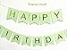 Originals Group Mint Green Gold Foiled Star Happy Birthday Bunting Banner for Party Decoratins