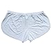 YiZYiF Men's Mesh Boxer Briefs Underwear Transparent Shorts White Large