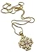 Gold Plated Silver Catholic Jerusalem Cross Pendant Clear Topaz Crystal Stone Necklace 20