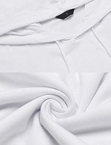 Oxnov Mens Workout Hoodie Casual T-Shirt Muscle Shirts for Men Bodybuilding Gym Pullover