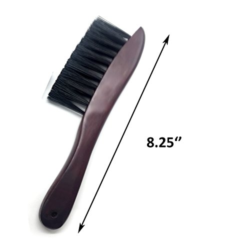 OESS Billiard Pool Table Rail Brush Mahogany Finish Wooden Handle Nylon Bristles Set
