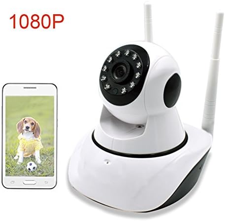 1080P Wireless IP Security Camera, Remote Control Home Video Monitoring Camera with Night Vision, Pan/Tilt, Two -Way Audio, Motion Detection