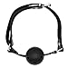 FantasyAttics® BDSM 10 Pcs Bondage Restraint Kit with Blindfold Eye Mask, Ball-gag, Collar, Leash, Hand Cuffs, Ankle Cuffs, Nipple Clamps, Feather Teaser, Leather Whip, Rope (Black)