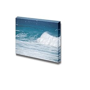 Beautiful Scenery Seascape Turquoise Blue Wave Breaking at Shore of Esperance Western Australia - Canvas Art Wall Art - 12" x 18"