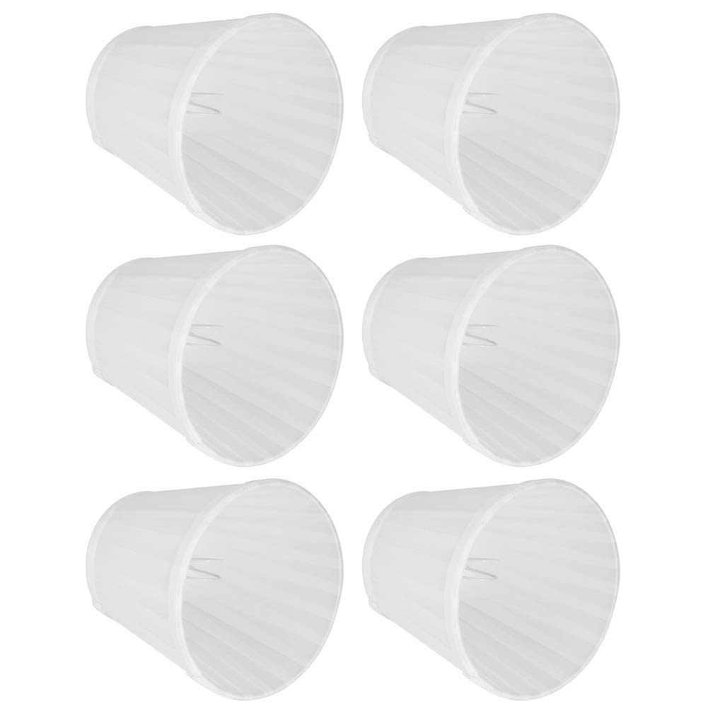 Chandelier Lampshade 6Pcs Small Clip Lmp Shades for Candle Chandelier Pandent Light 3.5x5.5x5 Inch Candle Lampshades for Ceiling Pendant Light