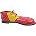 Red and Yellow Glossy Clown Shoes (Adult Size) 2 Pairs - Perfect Birthday and Halloween Costume Outfit