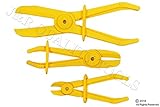 3pcs Flexible Hose Clamps Line Clamp Hose Pinch Off Pliers Set Mixed Sizes