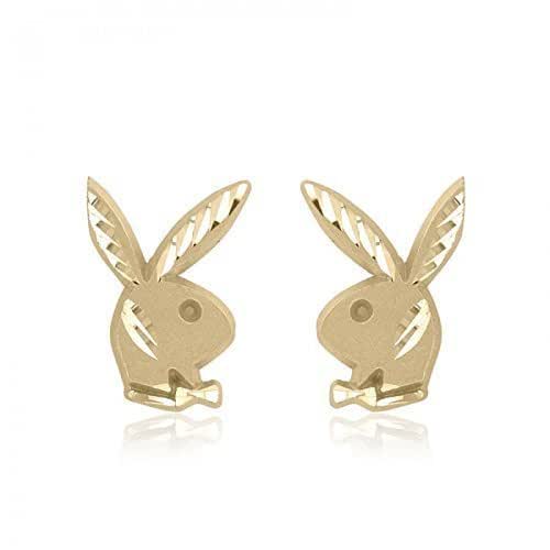 bunny earrings gold
