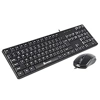 Wgxyihai Adjustable Gaming Keyboard Wired Keyboard Mouse Set Ergonomic Gaming Mechanical Feel Keyboard Mouse Set Sopport Windows 7/8/10/2000/XP/Vista Mac OS Or Latest